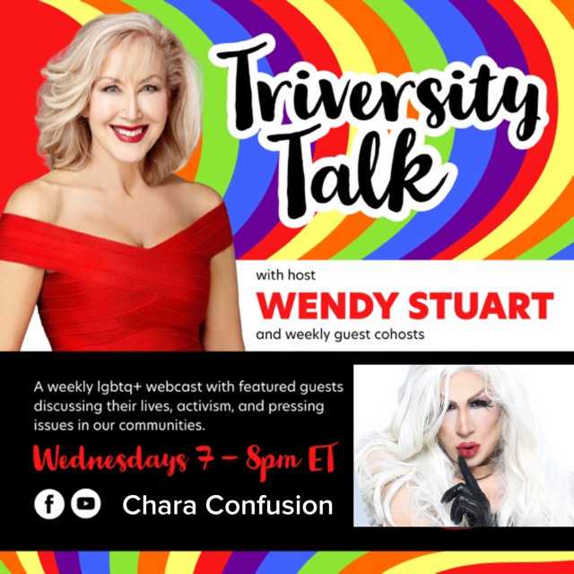 Wendy Stuart Presents TriVersity Talk! Wednesday, November 8th, 2023 7 PM ET With Featured Guest Chara Confusion